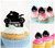 TA0201 Motorcycle Racing Sport Silhouette Party Wedding Birthday Acrylic Cupcake Toppers Decor 10 pcs