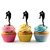 TA0205 Muay Thai Kickboxing Silhouette Party Wedding Birthday Acrylic Cupcake Toppers Decor 10 pcs TA0205 Muay Thai Kickboxing Silhouette Party Wedding Birthday Acrylic Cupcake Toppers Decor 10 pcs