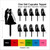 TA0230 Bride and Groom Wedding Silhouette Party Wedding Birthday Acrylic Cupcake Toppers Decor 10 pcs TA0230 Bride and Groom Wedding Silhouette Party Wedding Birthday Acrylic Cupcake Toppers Decor 10 pcs