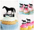 TA0261 Horse Silhouette Party Wedding Birthday Acrylic Cupcake Toppers Decor 10 pcs