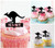 TA0293 Kangaroo Silhouette Party Wedding Birthday Acrylic Cupcake Toppers Decor 10 pcs