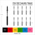 TA0308 Sword Silhouette Party Wedding Birthday Acrylic Cupcake Toppers Decor 10 pcs