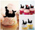 TA0326 Circus Seal Silhouette Party Wedding Birthday Acrylic Cupcake Toppers Decor 10 pcs