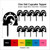 TA0379 Horse Inside Horseshoe Silhouette Party Wedding Birthday Acrylic Cupcake Toppers Decor 10 pcs