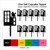 TA0407 Radio Station Broadcasting Silhouette Party Wedding Birthday Acrylic Cupcake Toppers Decor 10 pcs