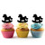 TA0450 Baby Toy Rocking Horse Silhouette Party Wedding Birthday Acrylic Cupcake Toppers Decor 10 pcs