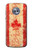 S1603 Canada Flag Old Vintage Case For Motorola Moto X4