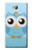 S3029 Cute Blue Owl Case For Sony Xperia XA2 Ultra