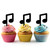 TA0619 Music Note Symbol Silhouette Party Wedding Birthday Acrylic Cupcake Toppers Decor 10 pcs