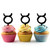 TA0668 Zodiac Taurus Silhouette Party Wedding Birthday Acrylic Cupcake Toppers Decor 10 pcs