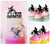 TC0007 I Love Motorbike Party Wedding Birthday Acrylic Cake Topper Cupcake Toppers Decor Set 11 pcs