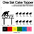 TC0027 Love Ocean Sea Turtle Party Wedding Birthday Acrylic Cake Topper Cupcake Toppers Decor Set 11 pcs