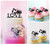 TC0061 Love Backhoe Construction Party Wedding Birthday Acrylic Cake Topper Cupcake Toppers Decor Set 11 pcs
