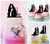 TC0068 Our Happiness Marry Bride and Groom Party Wedding Birthday Acrylic Cake Topper Cupcake Toppers Decor Set 11 pcs
