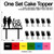 TC0090 Mr and Mrs Romantic Moment Party Wedding Birthday Acrylic Cake Topper Cupcake Toppers Decor Set 11 pcs