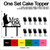 TC0110 Mr and Mrs Party Wedding Birthday Acrylic Cake Topper Cupcake Toppers Decor Set 11 pcs