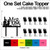 TC0141 Mr and Mrs Propose Marry Party Wedding Birthday Acrylic Cake Topper Cupcake Toppers Decor Set 11 pcs