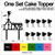 TC0145 I Love Camera Party Wedding Birthday Acrylic Cake Topper Cupcake Toppers Decor Set 11 pcs