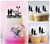 TC0156 Marry Me Party Wedding Birthday Acrylic Cake Topper Cupcake Toppers Decor Set 11 pcs