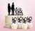 TC0158 Mr and Mrs Party Wedding Birthday Acrylic Cake Topper Cupcake Toppers Decor Set 11 pcs