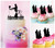 TC0172 You and Me Marry Party Wedding Birthday Acrylic Cake Topper Cupcake Toppers Decor Set 11 pcs