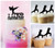 TC0179 I Love Karate Party Wedding Birthday Acrylic Cake Topper Cupcake Toppers Decor Set 11 pcs