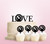 TC0189 Love Gauge Party Wedding Birthday Acrylic Cake Topper Cupcake Toppers Decor Set 11 pcs