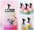 TC0204 I Love Bodybuilding Party Wedding Birthday Acrylic Cake Topper Cupcake Toppers Decor Set 11 pcs