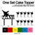 TC0210 I Love Jet Fighter Party Wedding Birthday Acrylic Cake Topper Cupcake Toppers Decor Set 11 pcs