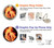 S0493 Music Note Burn Case For OnePlus 6
