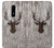 S2505 Reindeer Head Old Wood Texture Graphic Case For OnePlus 6