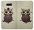 S0360 Coffee Owl Case For LG V30, LG V30 Plus, LG V30S ThinQ, LG V35, LG V35 ThinQ