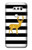 S2794 Black and White Striped Deer Gold Sparkles Case For LG V30, LG V30 Plus, LG V30S ThinQ, LG V35, LG V35 ThinQ