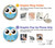 S3029 Cute Blue Owl Case For LG V30, LG V30 Plus, LG V30S ThinQ, LG V35, LG V35 ThinQ