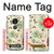 S2179 Flower Floral Vintage Art Pattern Case For Motorola Moto G6 Play, Moto G6 Forge, Moto E5