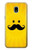 S1145 Yellow Mustache Sun Case For Samsung Galaxy J3 (2018), J3 Star, J3 V 3rd Gen, J3 Orbit, J3 Achieve, Express Prime 3, Amp Prime 3
