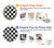 S1611 Black and White Check Chess Board Case For Samsung Galaxy J3 (2018), J3 Star, J3 V 3rd Gen, J3 Orbit, J3 Achieve, Express Prime 3, Amp Prime 3