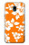 S2245 Hawaiian Hibiscus Orange Pattern Case For Samsung Galaxy J3 (2018), J3 Star, J3 V 3rd Gen, J3 Orbit, J3 Achieve, Express Prime 3, Amp Prime 3