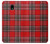 S2374 Tartan Red Pattern Case For Samsung Galaxy J3 (2018), J3 Star, J3 V 3rd Gen, J3 Orbit, J3 Achieve, Express Prime 3, Amp Prime 3