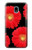 S2478 Red Daisy flower Case For Samsung Galaxy J3 (2018), J3 Star, J3 V 3rd Gen, J3 Orbit, J3 Achieve, Express Prime 3, Amp Prime 3