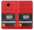S3204 Red Cassette Recorder Graphic Case For Samsung Galaxy J3 (2018), J3 Star, J3 V 3rd Gen, J3 Orbit, J3 Achieve, Express Prime 3, Amp Prime 3