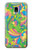 S3273 Flower Line Art Pattern Case For Samsung Galaxy J3 (2018), J3 Star, J3 V 3rd Gen, J3 Orbit, J3 Achieve, Express Prime 3, Amp Prime 3