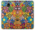 S3281 Colorful Hippie Flowers Pattern Case For Samsung Galaxy J3 (2018), J3 Star, J3 V 3rd Gen, J3 Orbit, J3 Achieve, Express Prime 3, Amp Prime 3