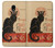 S2739 Chat Noir Black Cat Vintage Case For Samsung Galaxy J7 (2018), J7 Aero, J7 Top, J7 Aura, J7 Crown, J7 Refine, J7 Eon, J7 V 2nd Gen, J7 Star