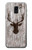 S2505 Reindeer Head Old Wood Texture Graphic Case For Samsung Galaxy J6 (2018)