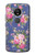 S3265 Vintage Flower Pattern Case For Motorola Moto E5 Plus