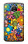 S3281 Colorful Hippie Flowers Pattern Case For Motorola Moto E4