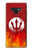 S2803 Fire Red Devil Spear Symbol Case For Note 9 Samsung Galaxy Note9