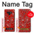 S3354 Red Classic Bandana Case For Note 9 Samsung Galaxy Note9