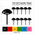 TA0671 Japan Hand Fan Sakura Silhouette Party Wedding Birthday Acrylic Cupcake Toppers Decor 10 pcs